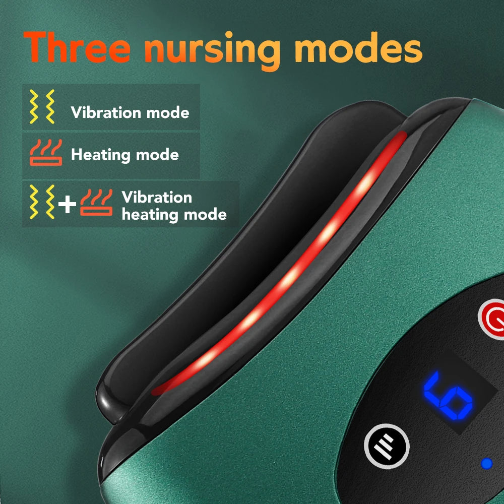 Electric GuaSha Massager Hot Stone Heating Scraping Board Neck Face Lifting Machine Infrared 42℃ Heat Slimming Massage Tools